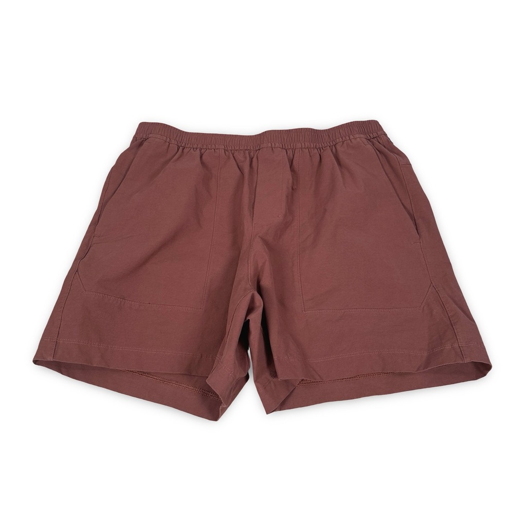 Lululemon Bowline Short Stretch Cotton VersaTwill Burnt Red Brown Mens Large